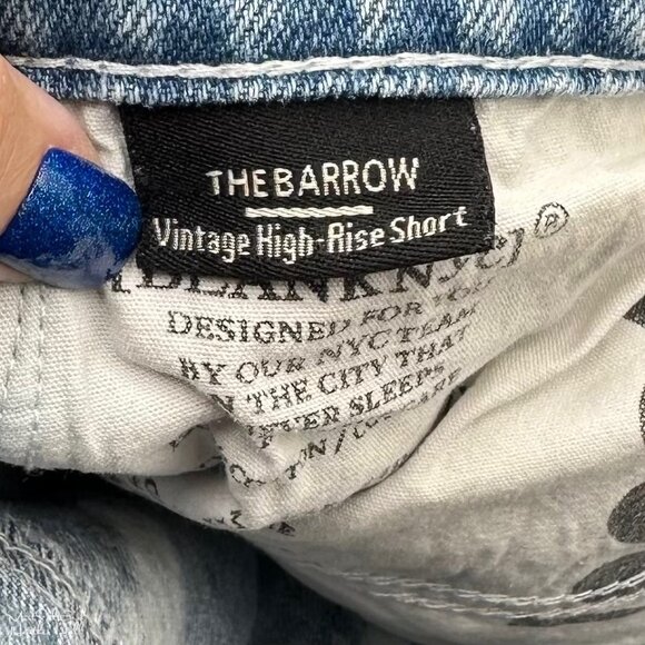 Blank NYC The Barrow Tie-Dye Ripped Distressed Denim Shorts Size 31 - Picture 7 of 8